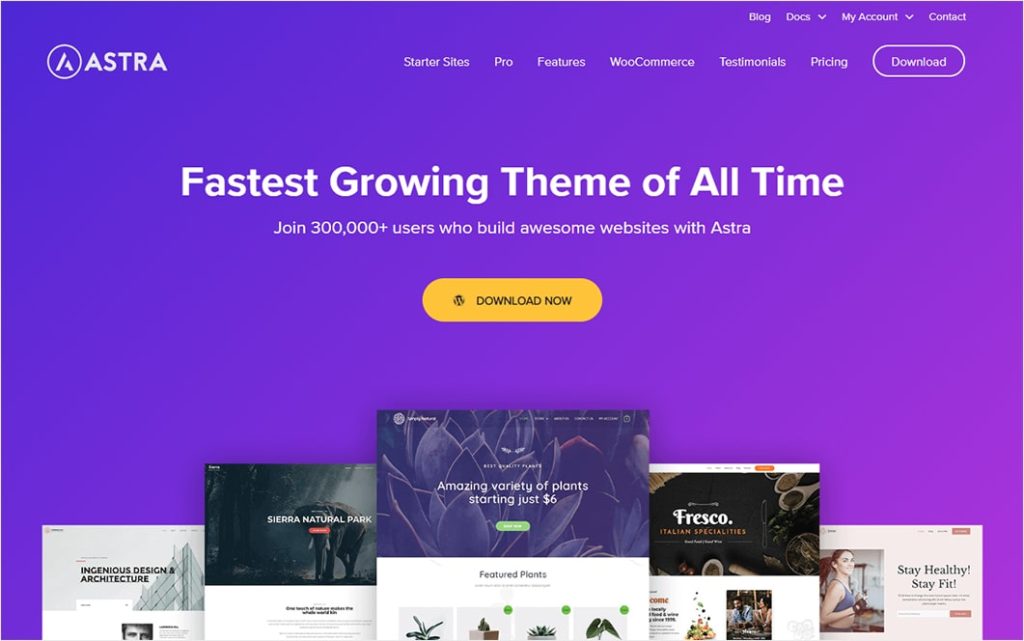 astra-theme - Blog Tyrant Astra is a great theme for starting a blog, since it's free and you can upgrade to unlock more features as your blog grows.