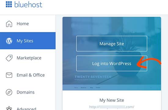 Click on Login - WordPress on Bluehost - Blog Tyrant Click on Login - WordPress on Bluehost