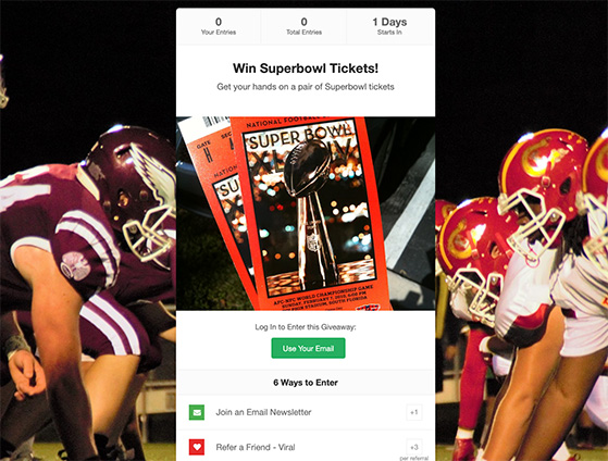 sports-giveaway-rafflepress - Blog Tyrant giveaway-form-to-get-newsletter-subscribers