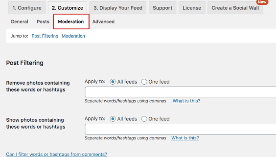 10.-moderation - Blog Tyrant Moderation helps you filter what can and cannot show up on your feed. Click on Moderation next to Posts.