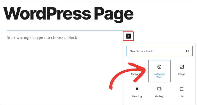 16.-new-block-editor - Blog Tyrant You can add an Instagram feed widget to the page using the block editor. This will embed the hashtag feed.