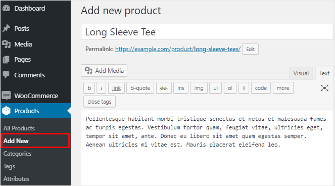 Add new product title and description - Blog Tyrant Add new product title and description