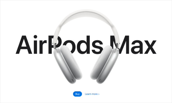 airpods-landing-page - Blog Tyrant product-landing-page-example-from-apple