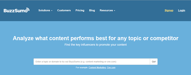 Buzzsumo - Blog Tyrant Blog writing tips - start with a good idea