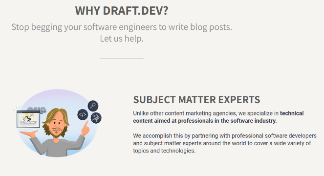 draft-dev - Blog Tyrant freelance writing niche example