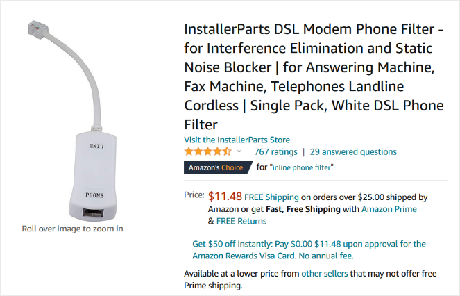 filter - Blog Tyrant modem phone filter to increase download speed
