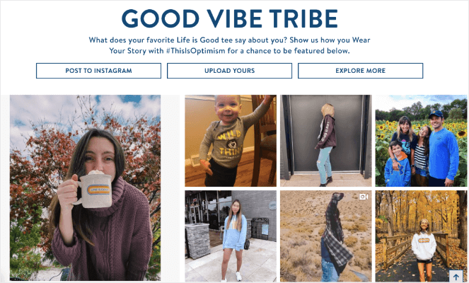 goodvibetribecom - Blog Tyrant The good vibe tribe is a hashtag feed example of engaging and getting more users to follow your blog.
