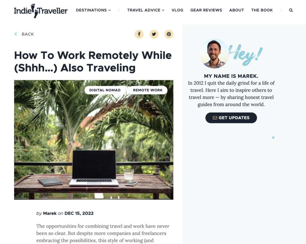 indie-traveller-how-to-feature-article - Blog Tyrant