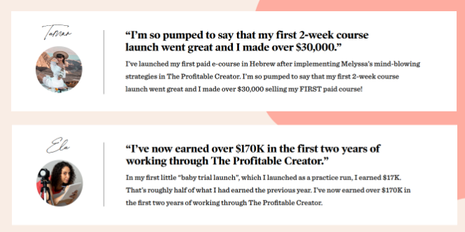 melyssa-griffin-testimonials - Blog Tyrant social proof example testimonials