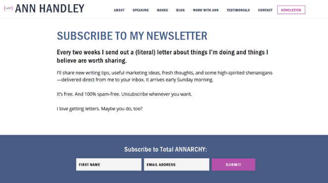 newsletter-landing-page - Blog Tyrant newsletter-landing-page-example