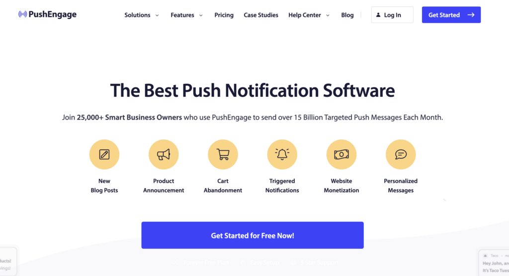pushengage-website - Blog Tyrant pushengage website.