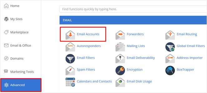 rsz_bluehost-advanced-email - Blog Tyrant Click Bluehost Advanced tab