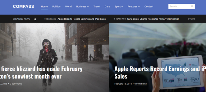 Compass WordPress theme - Blog Tyrant Compass WordPress theme