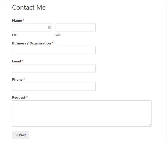 simple-contact-form-freelance - Blog Tyrant simple contact form for a freelance website
