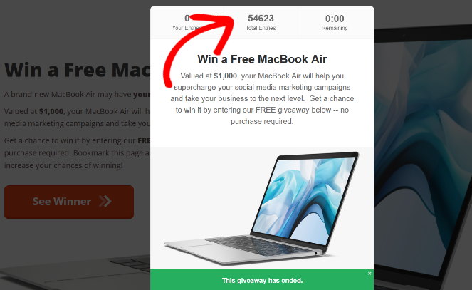 smash-balloon-giveaway-entries - Blog Tyrant giveaway entries as a form of social proof