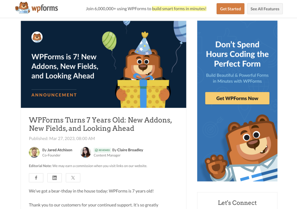 WPForms anniversary type of blog post - Blog Tyrant WPForms anniversary type of blog post.